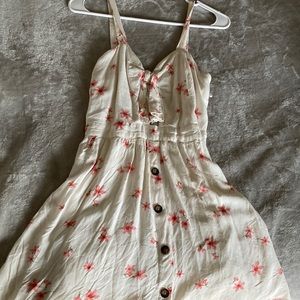 Cream floral dress